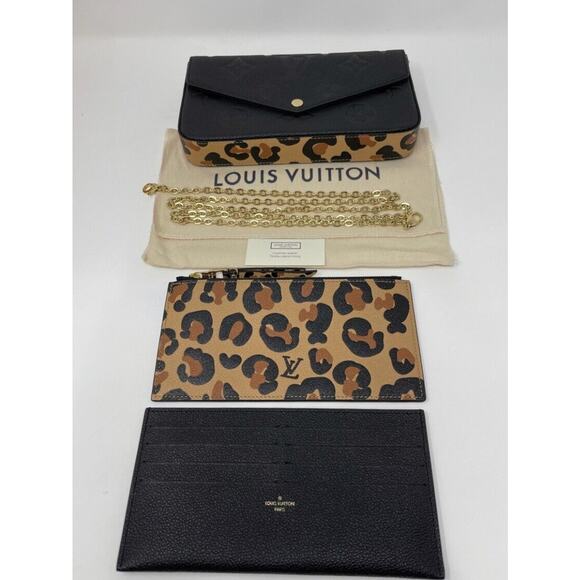 Louis Vuitton Pochette Felicie Wild At Heart Jungle Leopard - Picture 12 of 12